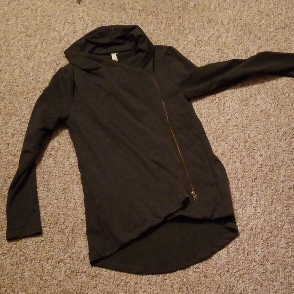 Gray zip jackets
